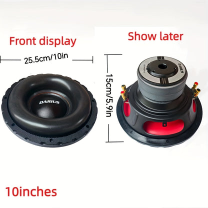 Ultra-Heavy Bass Speaker for Cars - High-Power Car Subwoofer - 8-inch/10-inch/12-inch - Perfect for Car Audio Upgrade - Dual Voice Coil, Single Voice Coil Options, Single Magnet or Dual Voice Coil