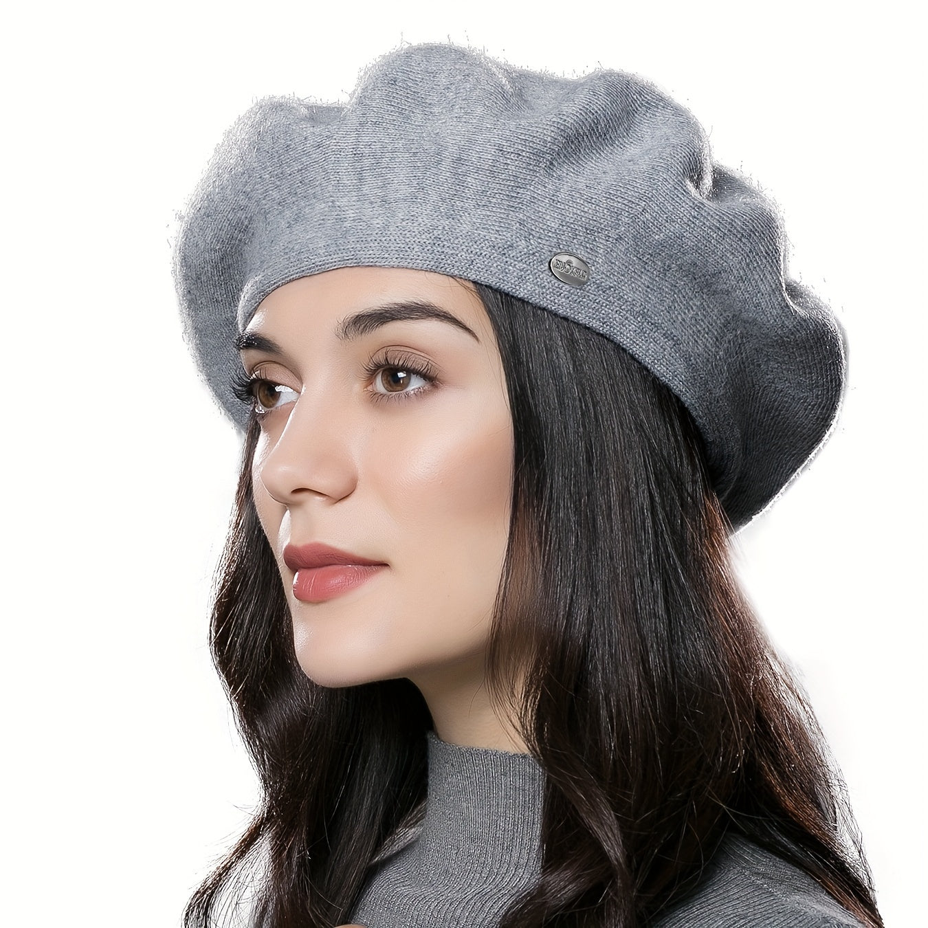 Women'S Winter Warm Fleece Beret Hat - Soft Warm Beanie with Elastic Band, Lightweight & Cozy for Christmas, Everyday & Formal Events - Machine Washable