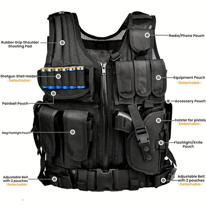 Marmot Upgrade S-XXXXL Tactical Vest 1000D Nylon With Detachable Belt & Subcompact/Compat/normal Pocket