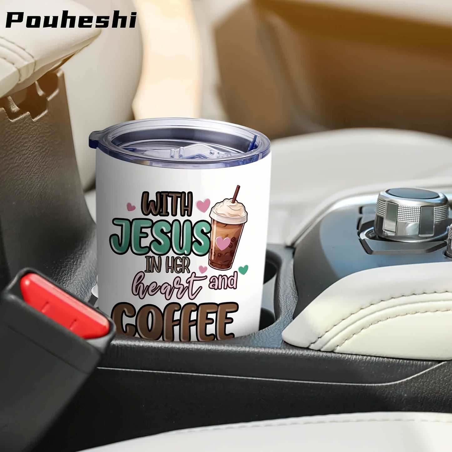 1pc 20oz -Themed Stainless Steel Water Cup with Straw Lid - 3D Printed Christian Inspirational Bible Verse Tumbler, Leakproof & -Slip Grip, Reusable Insulated Design for Hot/Cold Drinks, Faith-Based Gift for Christmas, Easter