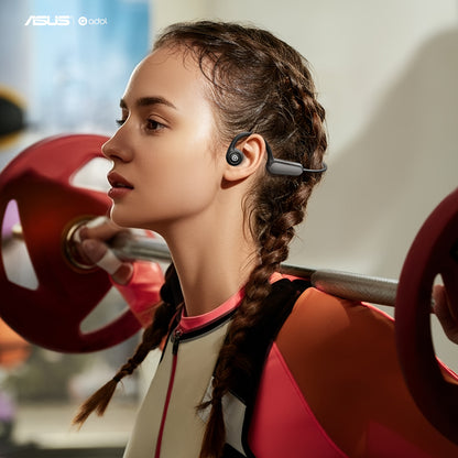 ASUS Bone Conduction Open-Ear Wireless Earphones with Mic and Multi-Function Controls, Perfect for Sports, Fitness, Riding, and Gaming