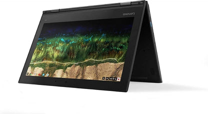 Lenovo 500e Chromebook 2-in-1 Laptop, 11.6in HD Touch, Intel Celeron N3450, 4 GB RAM, 32GB eMMC Drive, Webcam, Chrome OS Refurbished