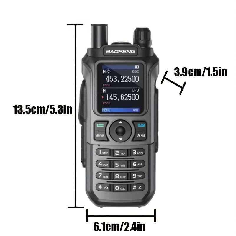 Portable Walkie-Talkie, Handheld Two Way Radio, Large Capacity And High Power Intercom With 999 Chanels, Wireless Long Range Receiver Intercom