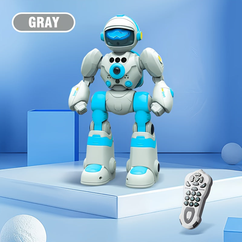 RC Robot Toy for Kids Remote Control Robot Toy, Smart Gesture Sensing Rechargeable & Programmable Robot Walking Dancing Singing Voice conversation Chirstmas Gift for Boys Girls