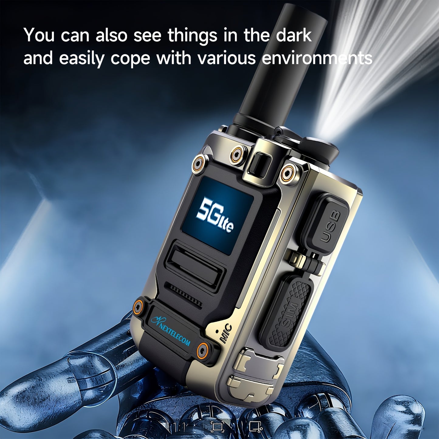 K300S Global Long Range Walkie Talkie Via Cellular Network Sim Card No Monthly Fee Us Coverage Truckers Construction Hotels Use Camping Hunting Adults Poc Two Way Radios Rechargeable