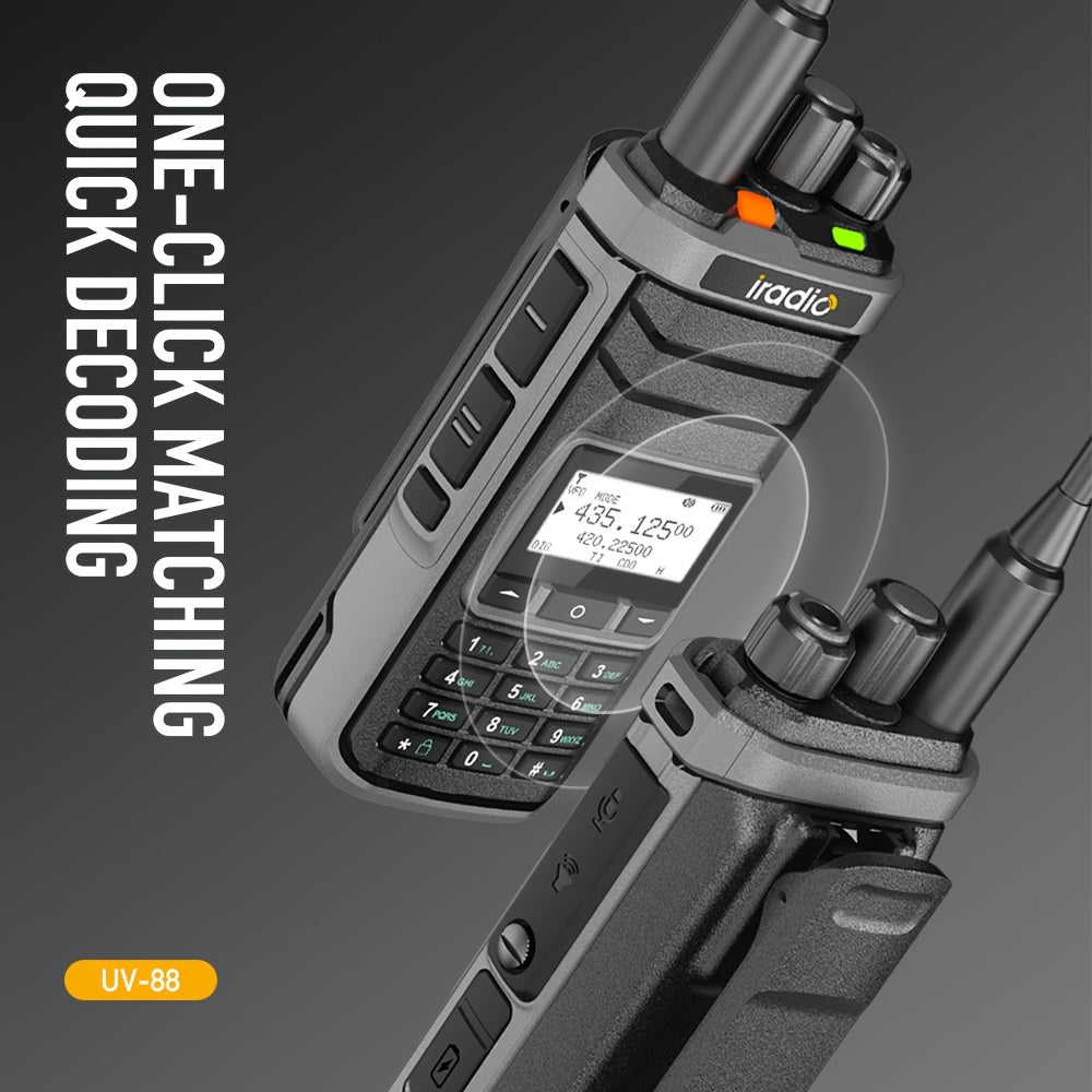 UV-88:U/V Multi -BandMulti-function Two-Way Radio, AM/FM Aviation Band Rx, Cross-Band HT, 1024 Channel Groups, Pressure Resistant