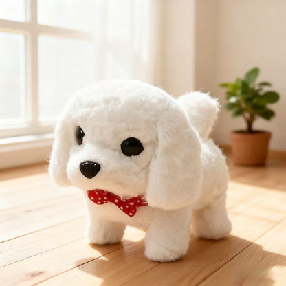 2025 Realistic Robot Dog - Interactive Walking, Barking, Expressive Eyes And Soft Plush - No Need For Batteries, Button Control For Home And Office Companions Or Gifts - Ideal Choice For Adults And Teenagers, Cute Animal Biom