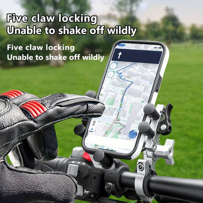 [Riding Phone Bracket] Outdoor Riding Bracket, Motorcycle Mobile Phone Navigation Bracket, Can Rotate 360°, Shock Absorption And Anti Shake, Electric Bicycle Takeaway Bracket, Car Delivery Knight Special Fixed Bracket, Multi