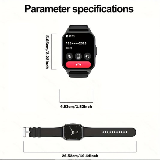 2025 New Smart Watch Men Full Touch Screen Sport Fitness Watch IP67 Waterproof Wireless Call Smartwatch Men+box for Android iPhone