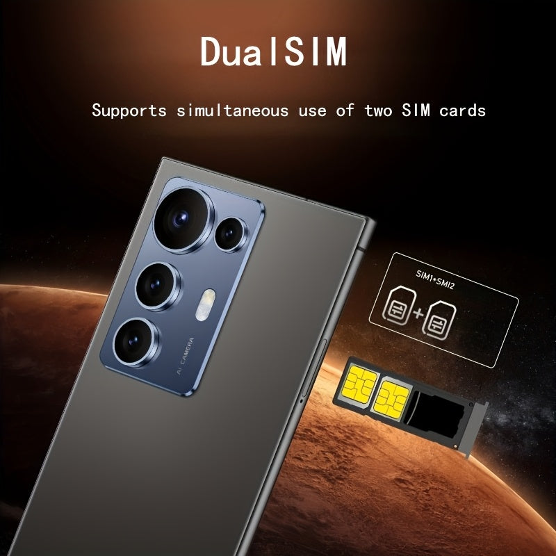 2026 New S25 Ultra Android Smartphone | 6.8-Inch 5G Unlocked Android 14 With 12Gb+512Gb Storage, Facial Recognition, Phone Case, Screen Protector, Headphones, And Charging Cable | Ideal For Daily Use, Travel, And Large-Screen
