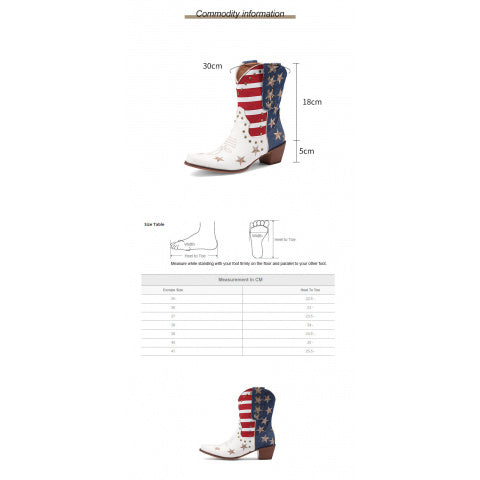 Women'S Western Cowboy Ankle Boots with Fringe & Studs - Two-Tone & Red Faux Cover, Chunky Mid-Heel, Round Toe, Pull-On Closure, Cushioned Insole & Arch Support - Western Boot for Casual, Formal, Everyday Outfits - 2025 New D