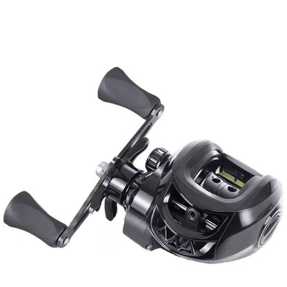 Black Fishing Rod Set - Carbon Fiber Rod and Aluminum Alloy Fishing Reel Combo - 64.96/ 70.86 Inches - 7.2:1 Speed Ratio - Fast Fish Retrieval - Super Strong Braking Force - A Great Gift for Outdoor Fishing Enthusiasts, Light