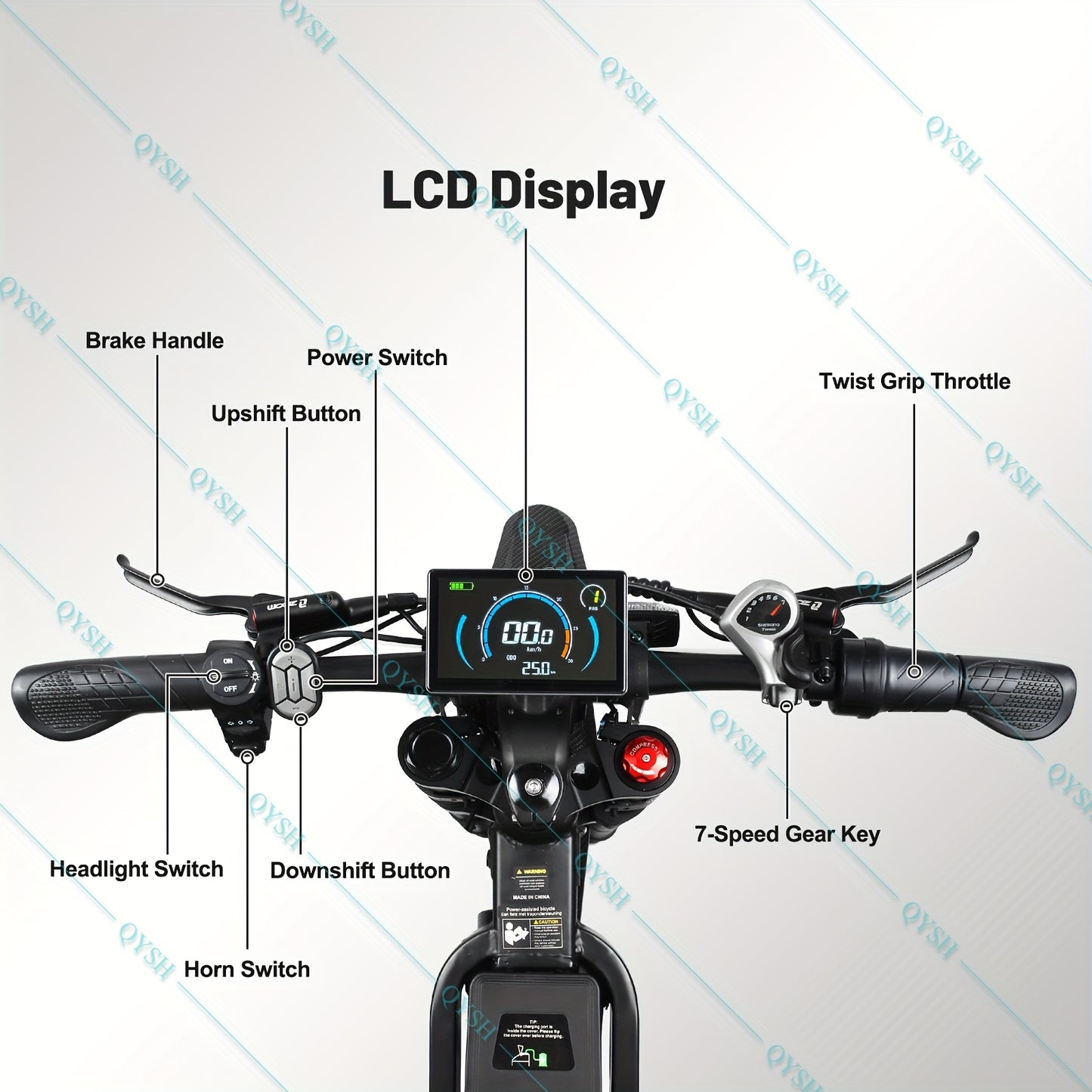 Adult Electric Bike with 48V 30AH Removable Battery - 80-Mile Range, 19MPH High-Speed, 4-Mode (Pedal, Bike, Walking, Throttle) - Heavy-Duty Alloy Steel Frame, Disc Brakes, 500W-740W Motor - Men & Women's All-Terrain E-Bike fo