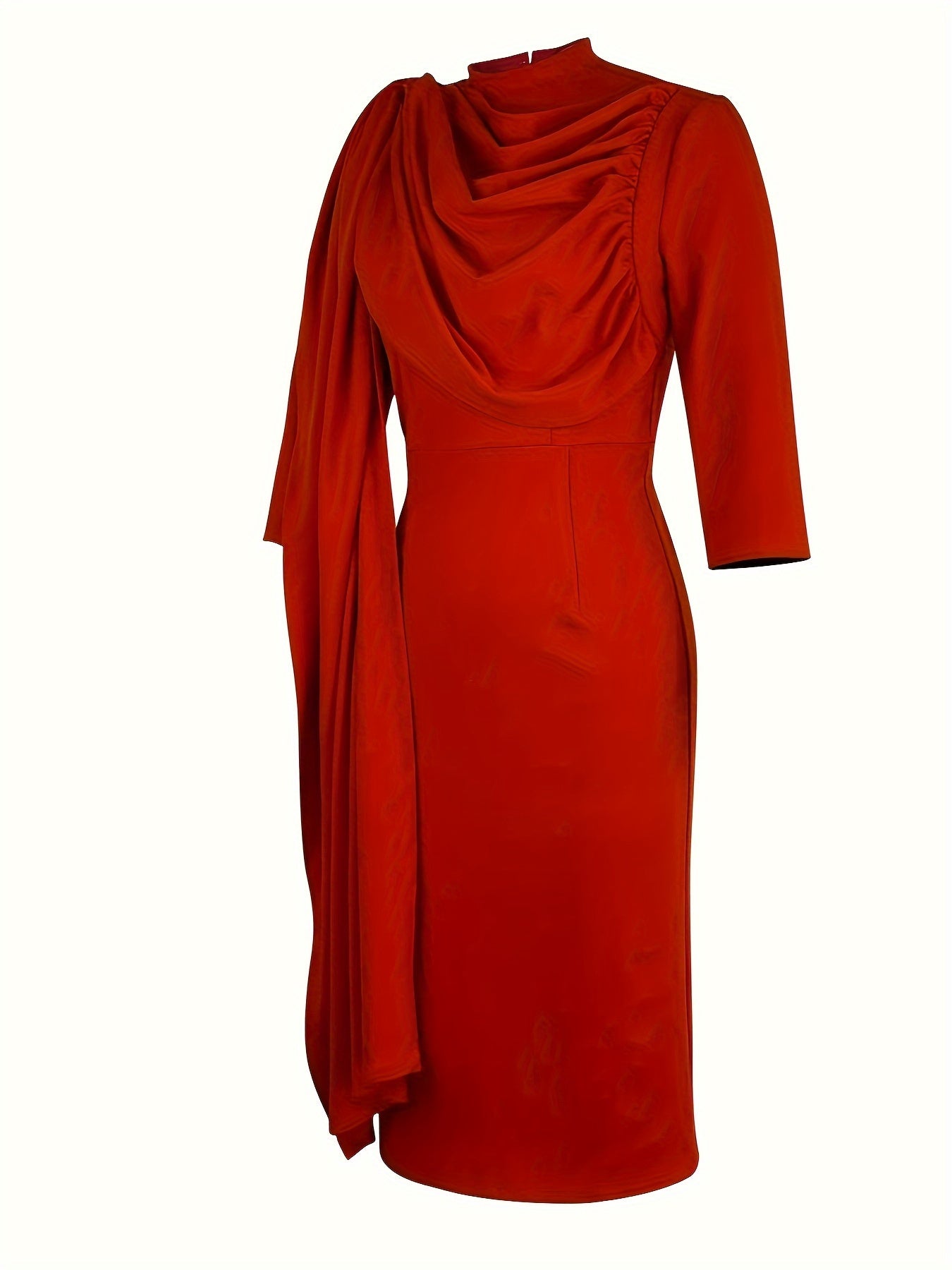 Fashionable And Elegant Solid Color Bodycon Dress for Women, Perfect for Attracting Wealth.