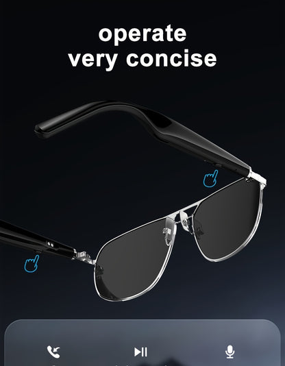 5.3 wireless glasses headset, sunglasses sports, smart wireless glasses, sports glasses, wireless calls, music playback, pilot sports glasses, cycling glasses wireless headset, sports outdoor cycling glasses, suitable for men