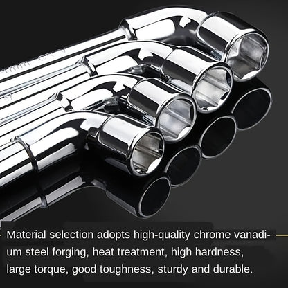 L-Shaped Perforated Socket Wrench Set - Car Repair Tools with Hexagonal Sockets - Mechanic'S Hand Tools - Iron Alloy Body - MYS Brand