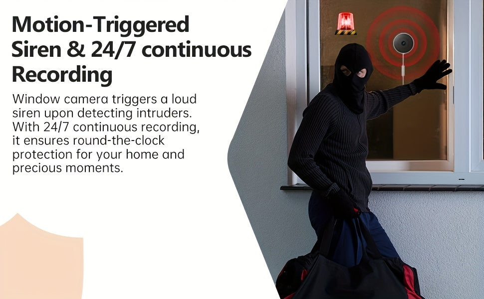 Ai Indoor Window Camera - Protect What Matters, 5G WIFI 2K Smart Home Security Camera With Blacklight Full-Color | U.S. Cloud | 911 Emergency Dispatch | Simple 5-Min Setup, 2-Way Audio, Easy Quick Install