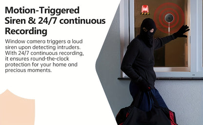 Ai Indoor Window Camera - Protect What Matters, 5G WIFI 2K Smart Home Security Camera With Blacklight Full-Color | U.S. Cloud | 911 Emergency Dispatch | Simple 5-Min Setup, 2-Way Audio, Easy Quick Install