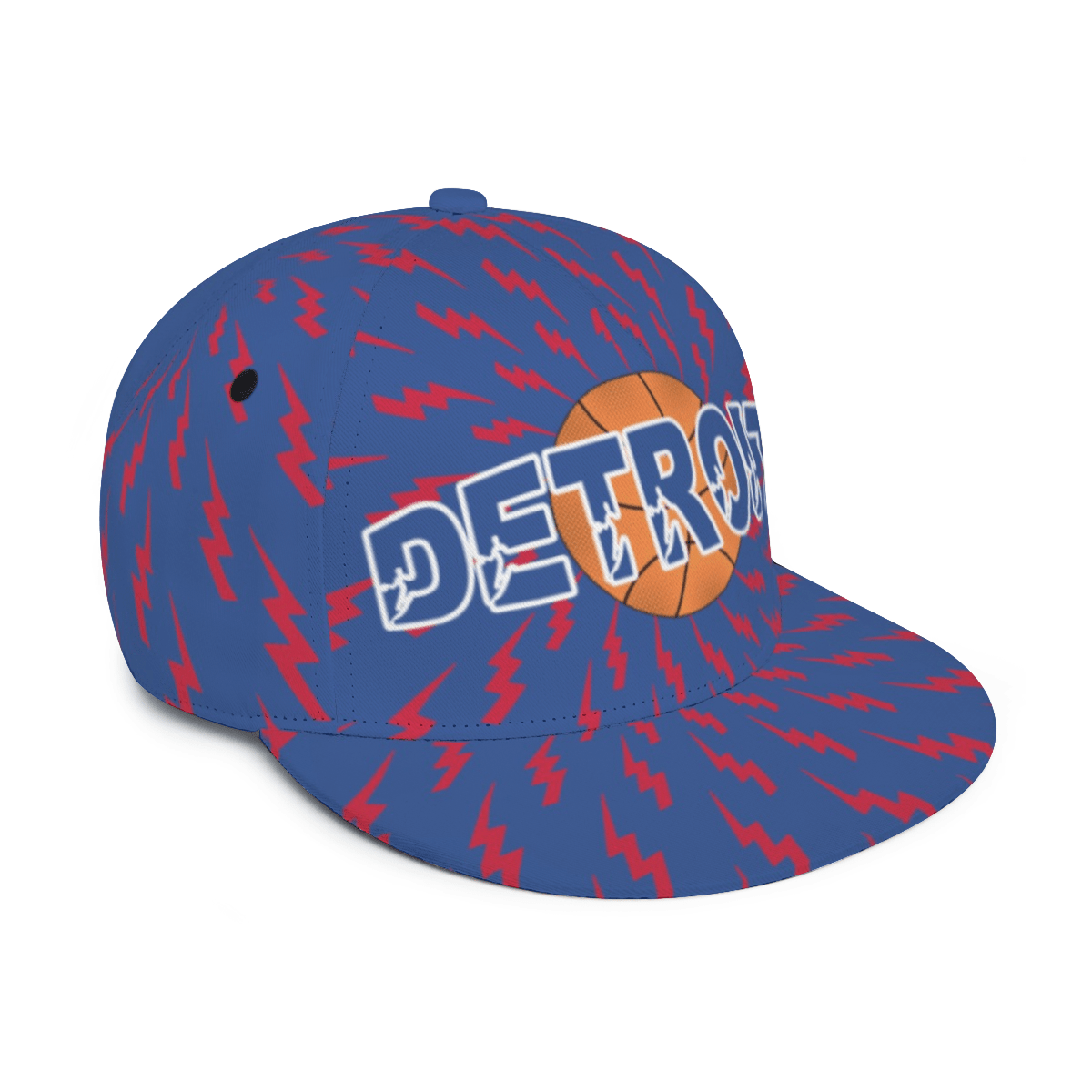 Detroit Camo Print Basketball Cap - Adjustable Snapback Hat with Camouflage, Sporty Urban Style Suitable for Casual Wear, Outdoor Activities & Detroit-Themed Outfits, Camo Hat for Urban Streetwear and Motor City Style