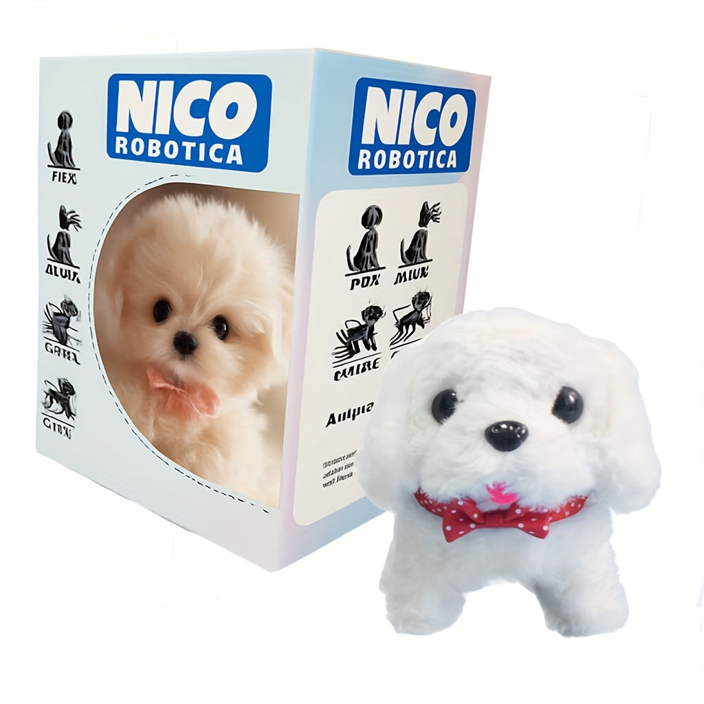 New Smart AI Robot Dog - My Intelligent Lifelike Robotic Pup Behaves Just Like A Real Dog. This Interactive Plush Robot Dog Is Perfect For Adults, Featuring Walking, Barking And Tail Wagging Functions. Ideal For Pet Enthusias