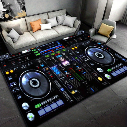 Brown Polyester Knit Non-Slip Hand Wash Only Machine Made Indoor/Outdoor Decorative Carpet, Soft & Cozy, Elegant Design, with Polypropylene Backing, for Living Room, Bedroom, Office