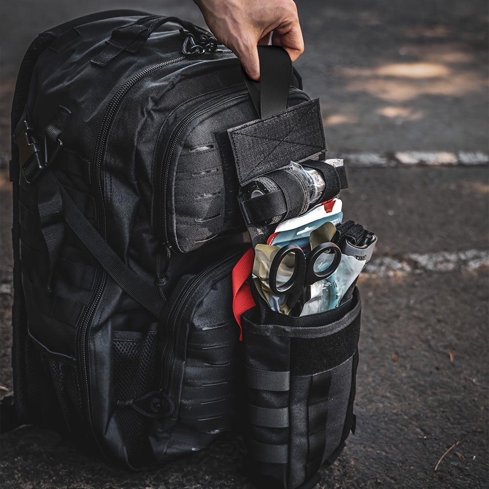 RHINO RESCUE Green Tactical First Aid Kit, IFAK, 39.37inch Tactical First Aid Kit, Including Tourniquet, Bandage, Chest Seal, Used for Severe Bleeding Control, Made Of Nylon Material, with MOLLE Quick Release System