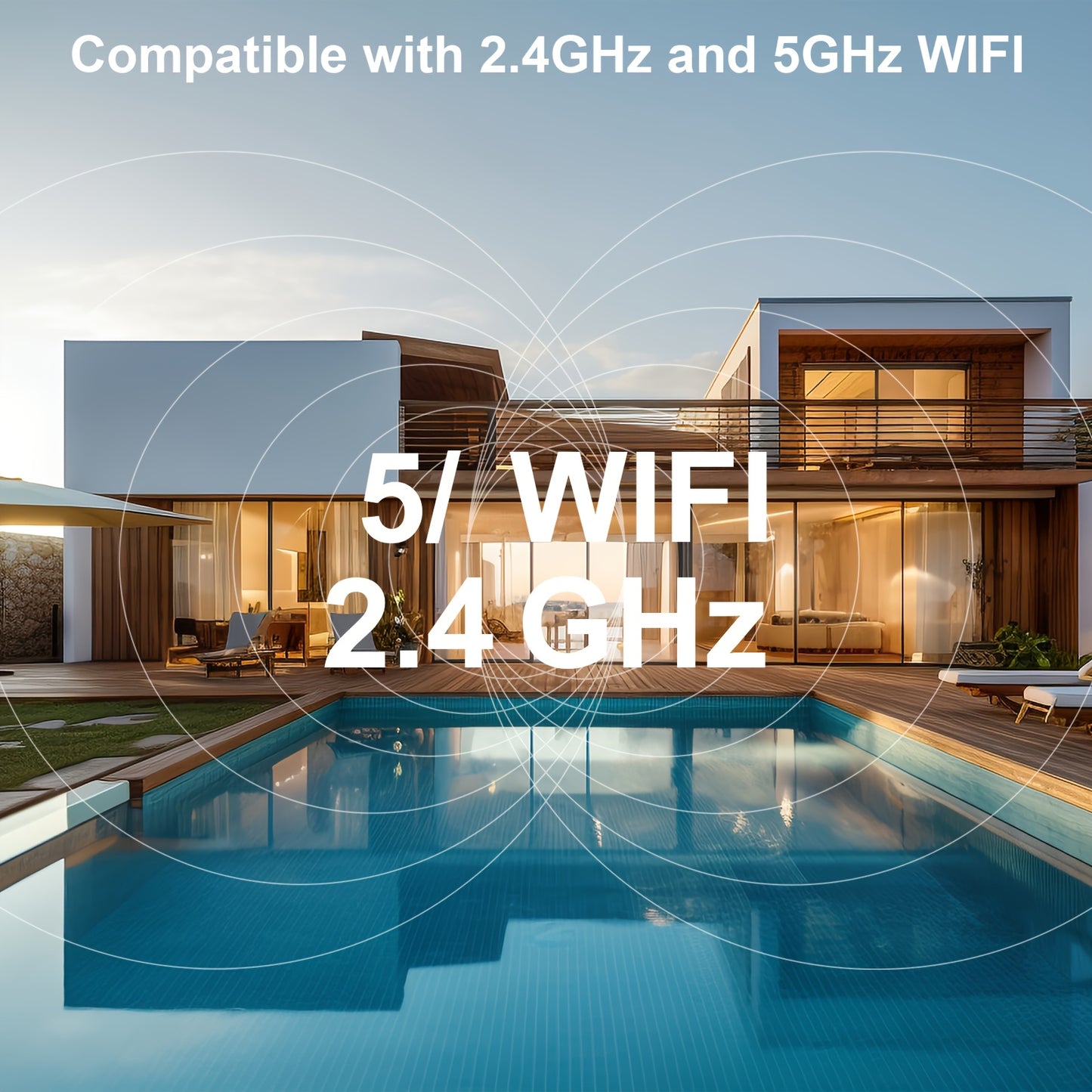 4MP Outdoor Security Camera With Solar Panel, Battery, Wireless Surveillance Camera, PIR Motion Detection And Alarm, Colour Night Vision, SD/Cloud Storage, Alexa Supported, 2-Way Audio, Black, 2.4G/5G WIFI