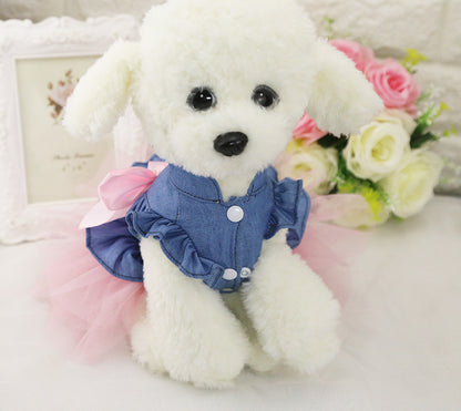 Cute Dog Dress with Mesh Design