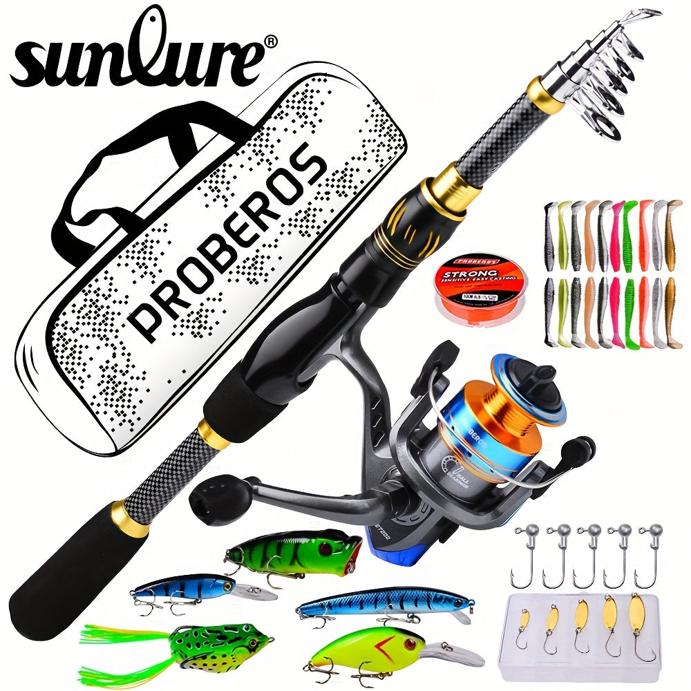 Full-Size Sea Fishing Rod: 1.5/1.8/2.1/2.4m Casting Rod with Reel & Bag – Long-Range Offshore Gear, Offshore Fishing, Saltwater Fishing, Compact Design, Portable Setup, Corrosionresistant, Sturdy Reel, Fishing Set, Complete