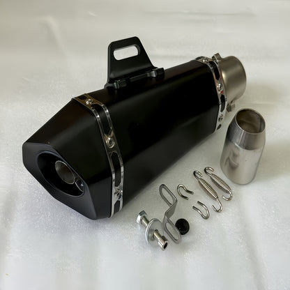1pc Stainless Steel Motorcycle Exhaust Universal Fit, 51mm Connection Pipe with DB Killer Sticker, for HONDA Yamaha NC700 Z900 GSXR1000 SV650 R6 R3 ZX6R ZX10 K7 MT07 Z1000 and More Street Sport Bike Performance Upgrade – Su