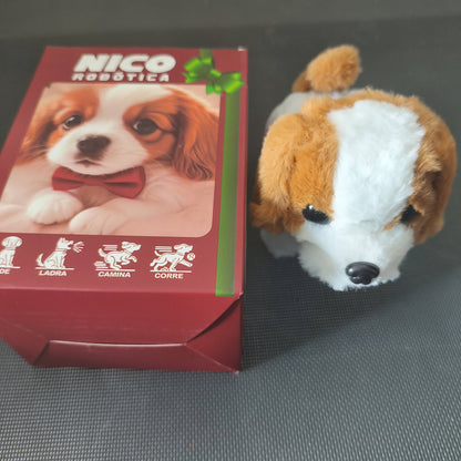 2pcs Realistic Robot Puppy, Robot Puppy That Acts Like A Real Puppy, Toy Dogs That Walking, Barking, Cute Soft Milow Mini Robot Puppy Halloween And Christmas Gift Includes A Leash For A Dog