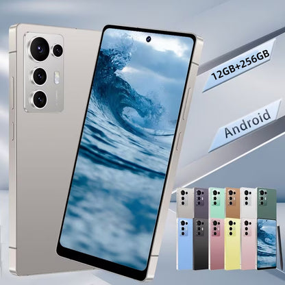 S25 Ultra 2026 unlocked phone, 12GB+256GB storage, 6.8-inch HD screen, dual SIM card stability, GPS, professional camera system, responsive stylus pen, USB-C fast charging, top-tier performance, comes with a 3.5-inch mini poc