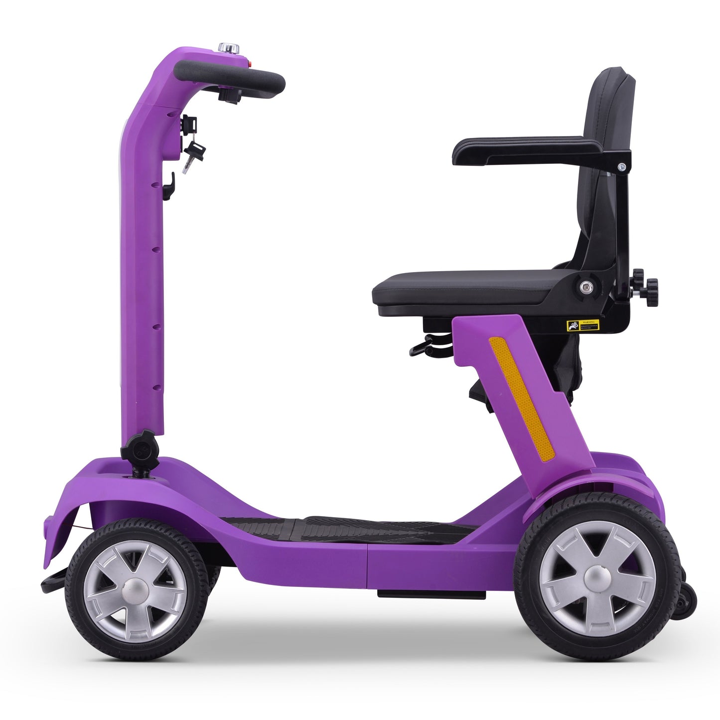 Foldable Mobility Scooter for Adults & Senior, 4 Wheels Powered Device for Travel, Lightweight and Portable, with LED Strip Light, Storage Bag, Charger Included, No Assemble Required
