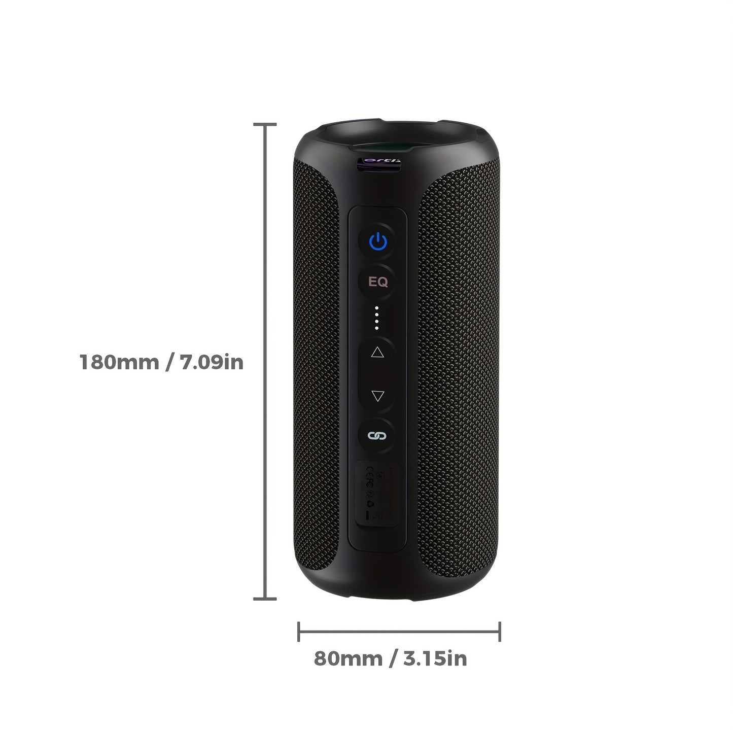 Ortizan Wireless Speakers, 40W Loud Sound, Wireless Stereo, IPX7 High Quality, Extra Bass, LED Light, BT5.3, Portable Compact Speaker for Shower, Outdoor, Beach, Home, Party. Gifts for Men And Women., Outdoor Speaker, Shower