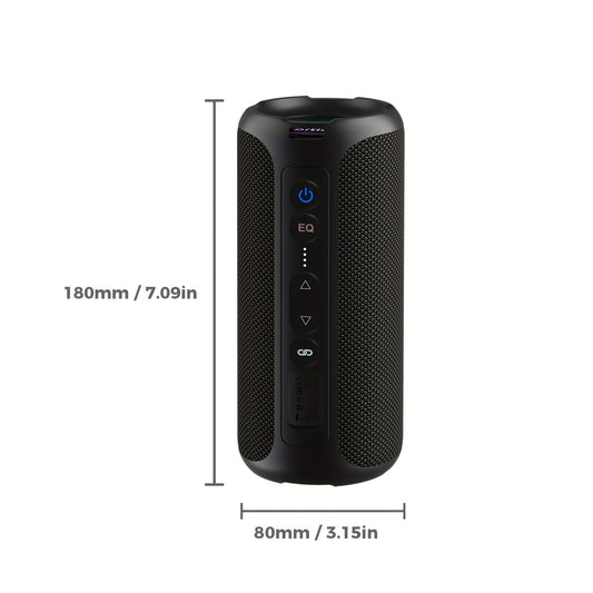 Ortizan Wireless Speakers, 40W Loud Sound, Wireless Stereo, IPX7 High Quality, Extra Bass, LED Light, BT5.3, Portable Compact Speaker for Shower, Outdoor, Beach, Home, Party. Gifts for Men And Women., Outdoor Speaker, Shower