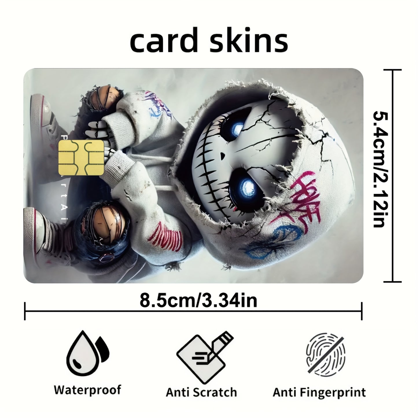 A Set of 1 Item Featuring 2 Styles And Another Set with 4 Styles of Thick Matte Credit Card Decorative Stickers. Suitable for Credit Cards, Bank Cards, Bus Cards, And Removable Self-Adhesive Decorative Stickers.