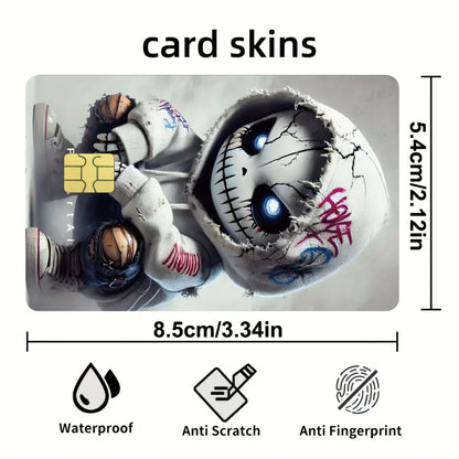 A Set of 1 Item Featuring 2 Styles And Another Set with 4 Styles of Thick Matte Credit Card Decorative Stickers. Suitable for Credit Cards, Bank Cards, Bus Cards, And Removable Self-Adhesive Decorative Stickers.