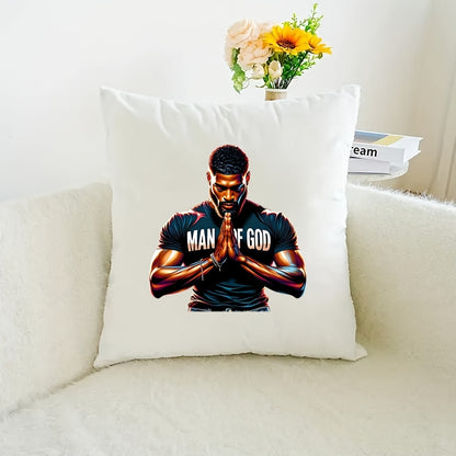 Pray Men Theme - T-Shirt Iron On Patches Decor - 6pcs/Set Thermo Heat Transfer Sticke - DIY Washable Print-On