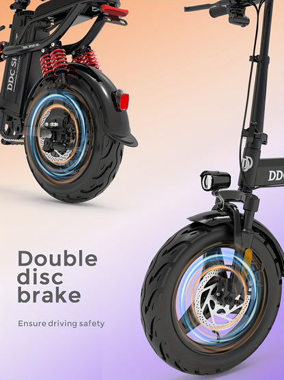 Foldable Electric Bike for Adults, 700W Peak Motor 48V 20Ah Removable Battery Ebike, 35 Miles 32km/h High - Speed, City Commuter, LCD Display, Dual Disc Brakes, for Men & Women (330 Lbs Capacity)