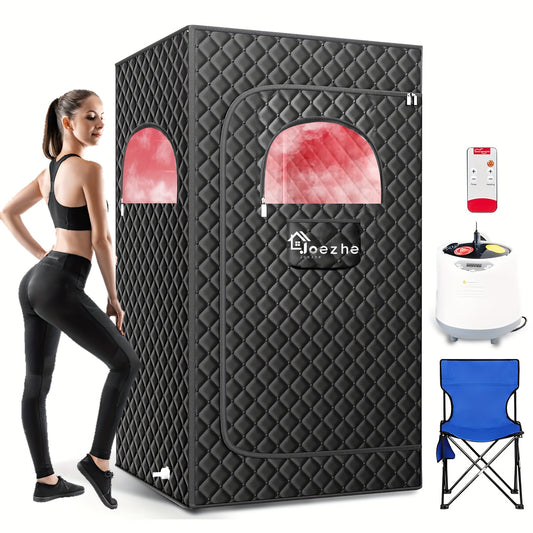 Sauna Box, Portable Steam Sauna Tent for Home, Personal Sauna Room with Remove Control, At for home Sauna Full Body, 1200W 3L, for Women, Portable Sauna, Sauna Accessories, Infrared Sauna Tent, Sauna Pillow, Portable Infrared