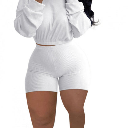 2pcs Women's Solid Color Workout Set, Casual Sportswear Outfit, Fashion Slim-Fit Design for Athletic Training Activities, Women's Activewear