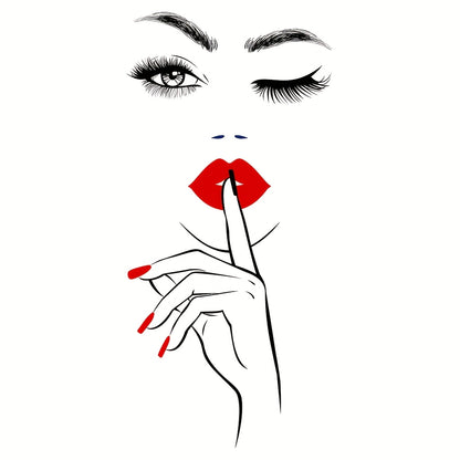 1 elegant Women's wall sticker, suitable for background wall decoration in living rooms, bedrooms, home decoration, cabinet decoration, etc