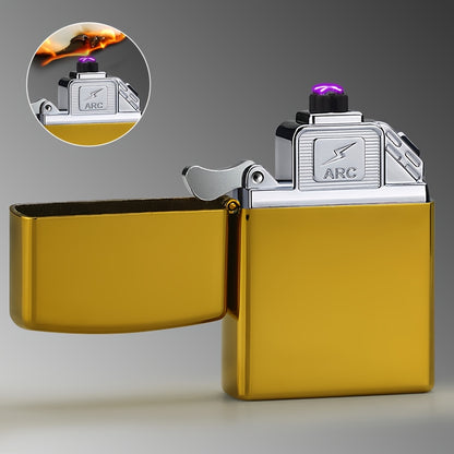 Silent USB Rechargeable Lighter - Portable Flame Blower, Suitable for Outdoor Barbecues, Camping, Home Use - Metal and Plastic, Compatible with Electric, Gas, Induction Stoves, Ideal Christmas and Halloween Gift
