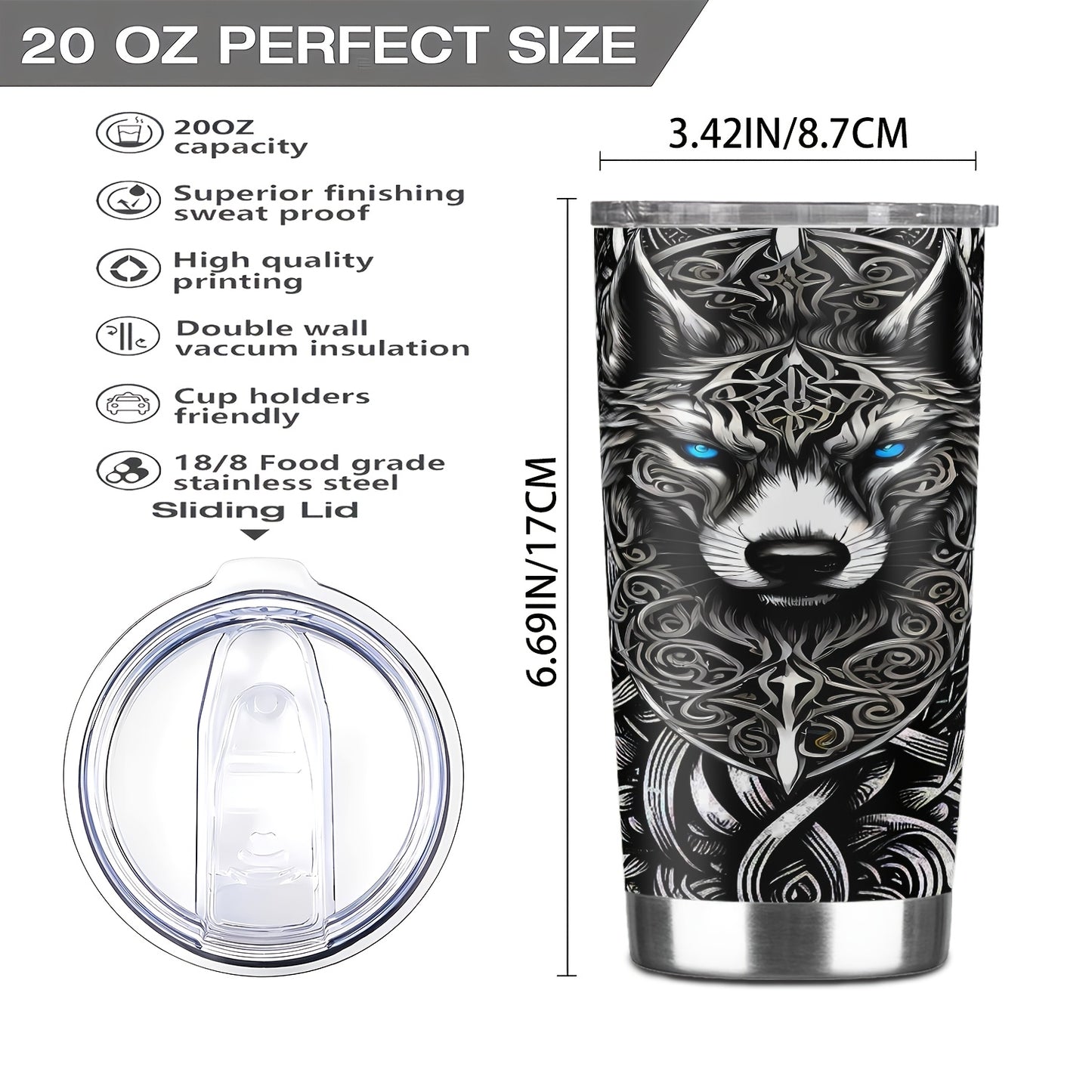 [Custom] 1pc, Beautiful and Personalized Print. 20oz, 22oz, 40oz Steel Insulated Bottle Cups with Lids. Drinkware for Summer and Winter. Outdoor Travel Sports Accessories. The Best Gift for Mother's Day, Father's Day, Other F