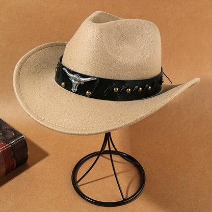 Vintage-Style Western Cowboy Hats - Set of 6 - with Wide Brims - Suitable for Farm Riding And Parties