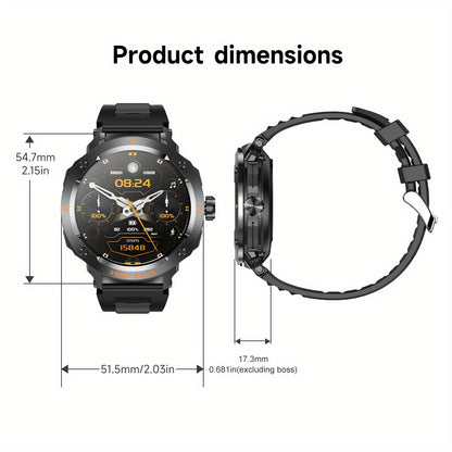 LIGE New Smartwatch with 2-in-1 Wireless Earbuds, NFC Access Card Function, Full Touch Control, - 1.46''TFT Screen, Fitness Tracker, Music Playback, Sleep Monitor, Weather Updates, Information Storage, Multiple Sports Modes,