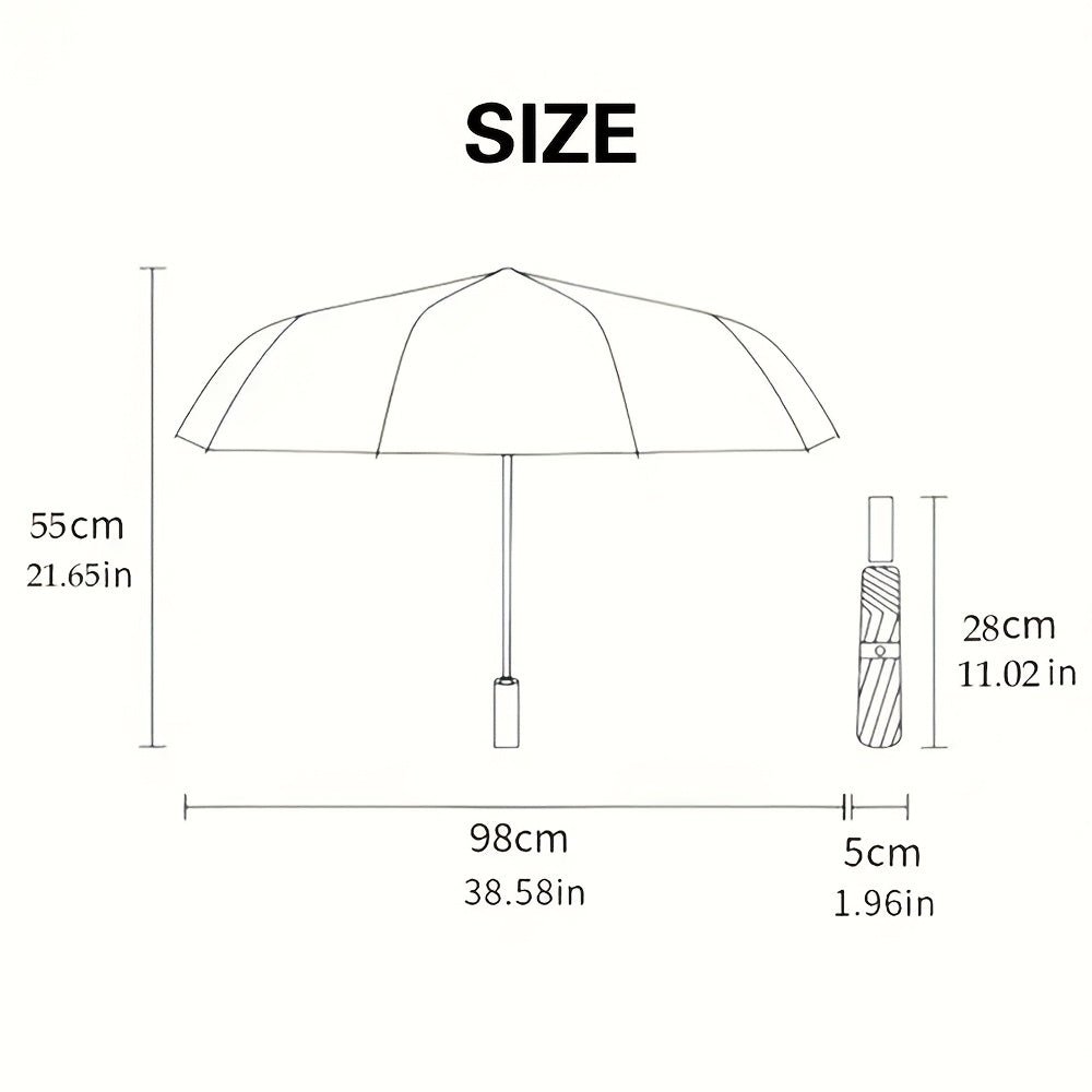1pc Automatic Cthulhu Horror Umbrella - Auto-Open/Close with Cthulhu Tentacle Design, 8-Rib Compact Folding Umbrella for Men & Women, Lovecraftian Gift for Halloween, Christmas, Birthdays (, One-Touch Operation)