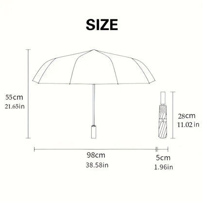 1pc Automatic Cthulhu Horror Umbrella - Auto-Open/Close with Cthulhu Tentacle Design, 8-Rib Compact Folding Umbrella for Men & Women, Lovecraftian Gift for Halloween, Christmas, Birthdays (, One-Touch Operation)