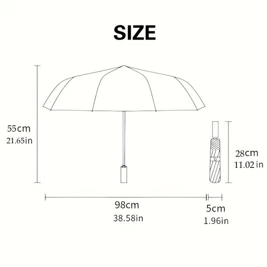 1pc Automatic Cthulhu Horror Umbrella - Auto-Open/Close with Cthulhu Tentacle Design, 8-Rib Compact Folding Umbrella for Men & Women, Lovecraftian Gift for Halloween, Christmas, Birthdays (, One-Touch Operation)