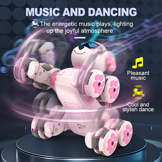 Eight-Wheel Q-Meng Smart Robot Dog, Multifunctional Robot Dog with a Built-in 500mAh, 3.7V Lithium Battery